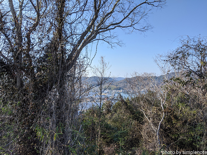 三郎島の東の展望台から見る景色